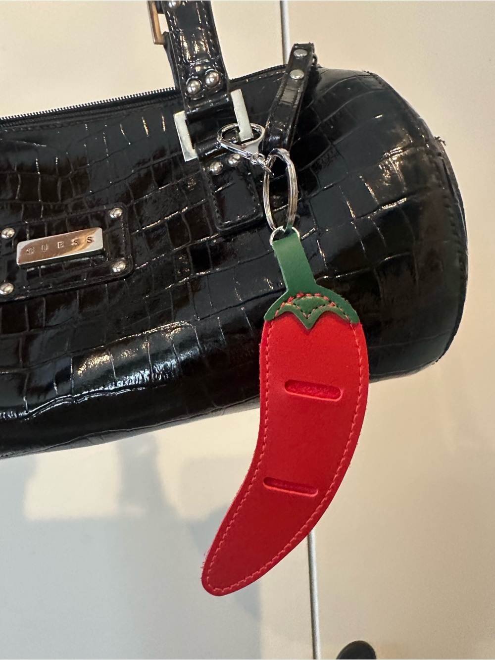 Chili pepper bag charm